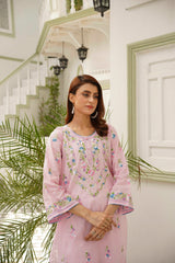 Elegant Embroidered Kurta - ( Stitched )