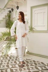 Snow Blossom. ( Elevate your winter style with this stunning fusion of tradition and modernity ) - Stitched