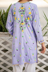 Lavender Mist.( Timeless elegance with our Hand-Embroidered Lavender Mist shirt )