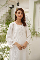 Snow Blossom. ( Elevate your winter style with this stunning fusion of tradition and modernity ) - Stitched